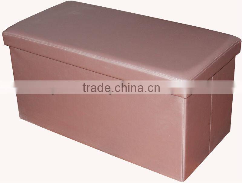 Luxury!Honey PVC Leather folding storage bench