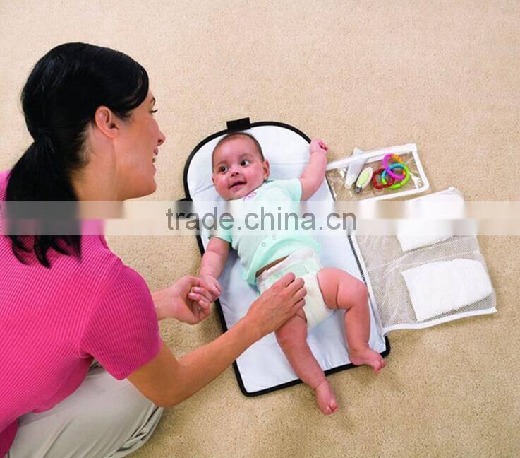 High quality mummy baby change diaper bags with compartments/changing baby diaper mat /mummy bags