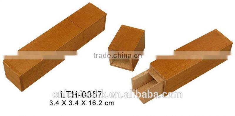 small rectangle cedar wood case for cigar