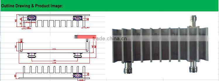 700/698-2700MHz 2 in 1 out rf 3dB Hybrid Coupler / 2:1 Hybrid Combiner n female type