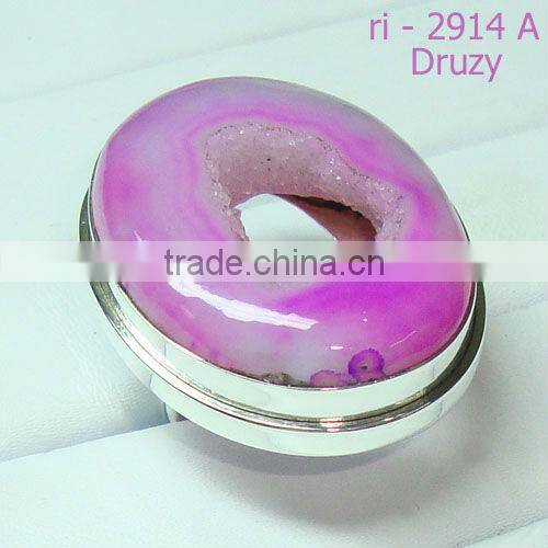 Indian sterling silver semi precious gemstone rings jewellery