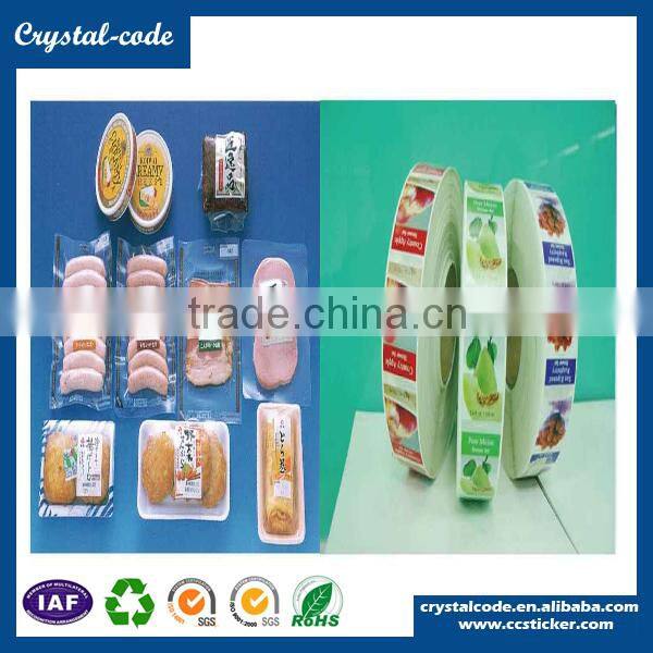 Self adhesive paper roll semi gloss sticker paper freezer bag label