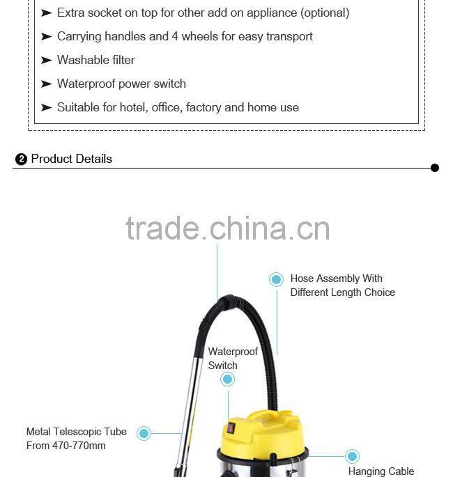 Wet and Dry Vacuum Cleaner with powerful sucktion, useful home and house and car cleaning