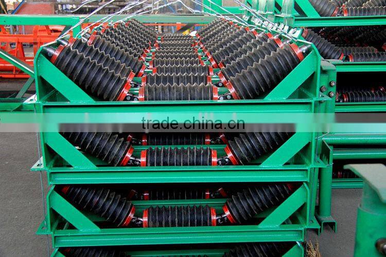 Industrial 108mm diameter waterproof rubber coated belt conveyor roller