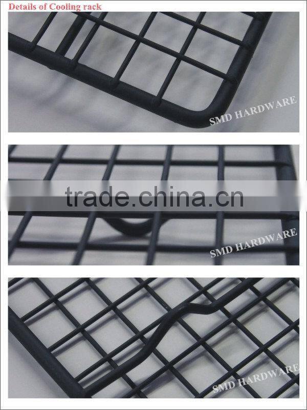 Wrought iron square red fruit basket