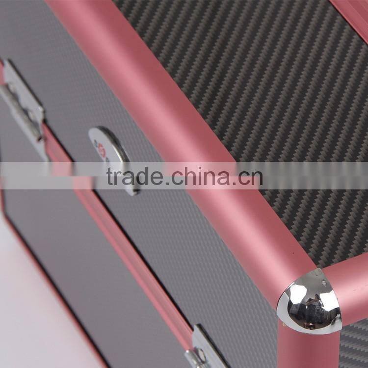 PVC Custom Lock Hard Side Cosmetic Case