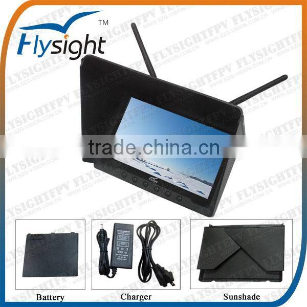 D890 Flysight Built-in Receiver 7" Wireless 5.8GHz HD FPV Monitor for DJI Phantom 2 Gopro FPV Kit