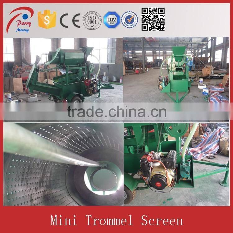 Small Mobile Trommel Washing Equipment Screen For Sale
