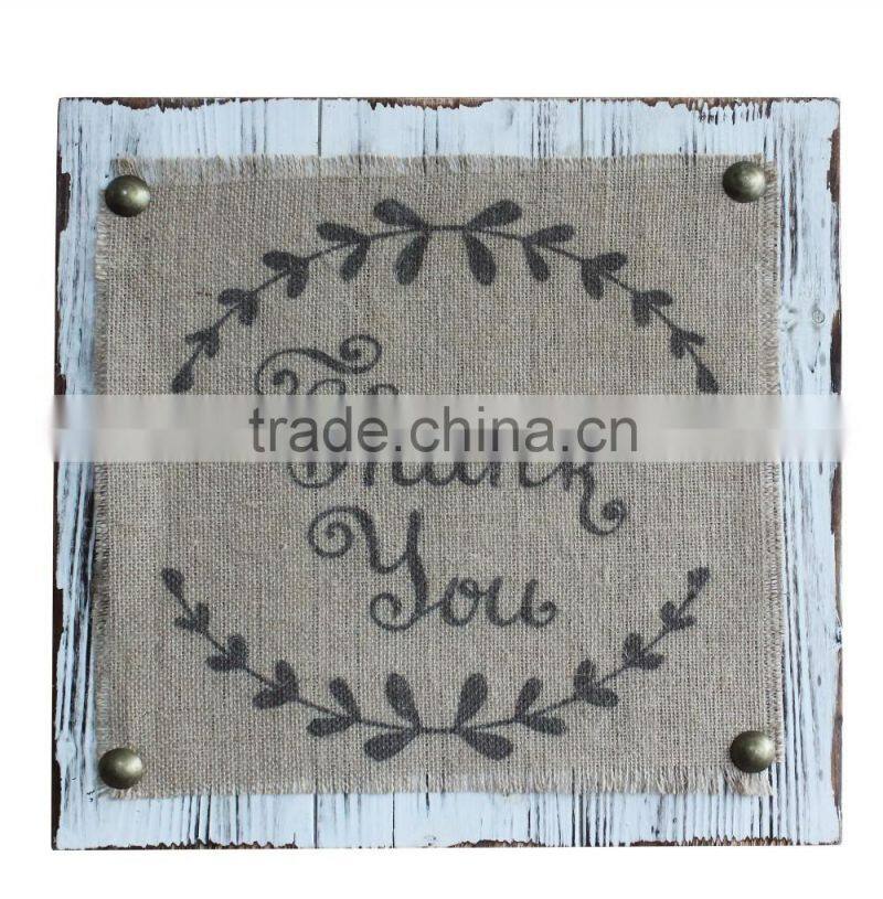 Chinese Products Wholesale Custom Burlap Wall Printing