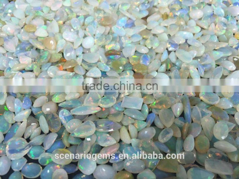 # AMZ Natural Multi Shape Ethiopian Colorful Opal Cut Stone