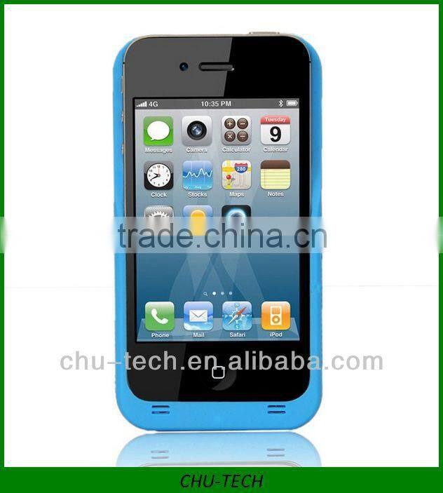 2400mAh solar charger case for iphone4/4s