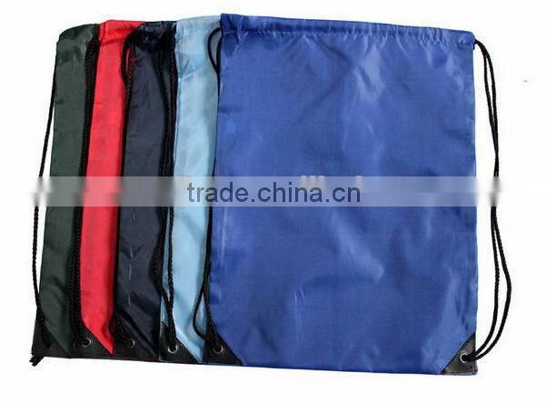 210D oxford material cheap custom promotional strawstring bag