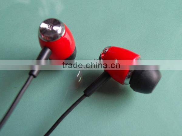 High Quality 3.5mm Plug in promotional red earphone&earbud in bulk
