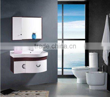 Italian style PVC/MDF bathroom cabinet for Libya market