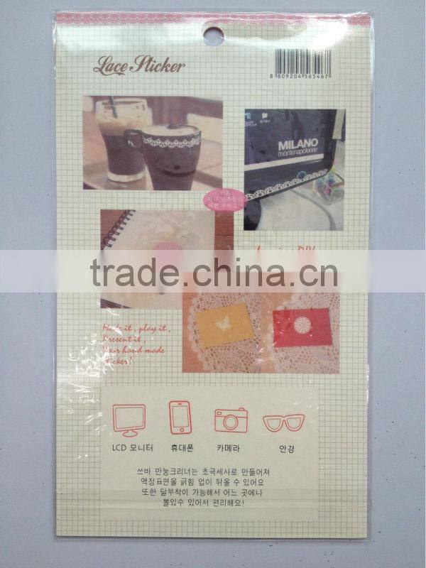 Custom cartoon figure bubbles Sticker book