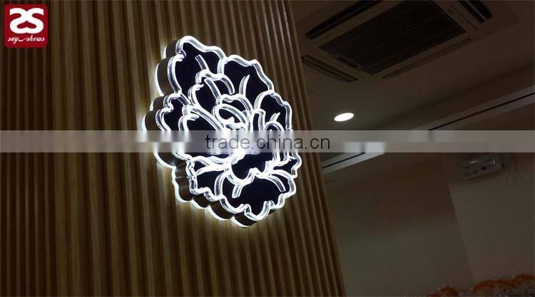 Factory Direct Sale Top Quality 3d led sign acrylic mini letter indoor led store logo
