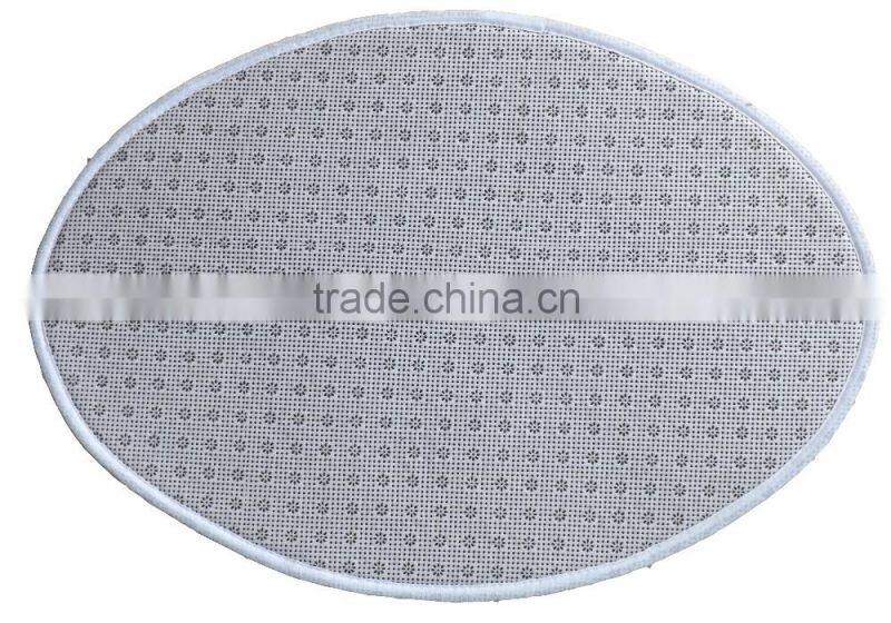 round or ellipse flannel fleece floor mat OEM