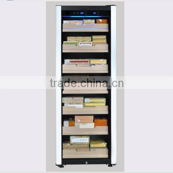 W-C7 Innovative Compressor Cigar Cooler, Wooden Cigar Cooler with Remote Control, Cigar Cooler Cabinet