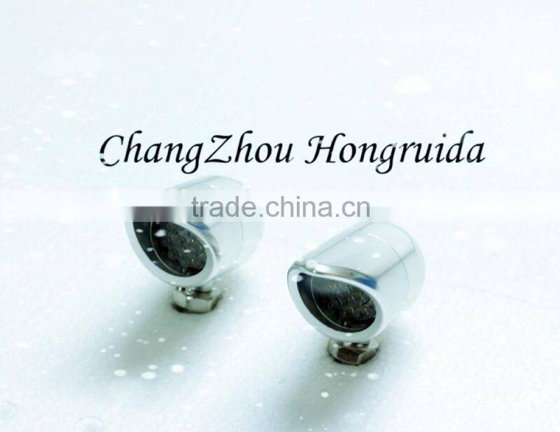 2x black Amber Metal ALUMINUM Mini Bullet Turn Signals Blinkers for BOBBER Cruiser Chopper Custom