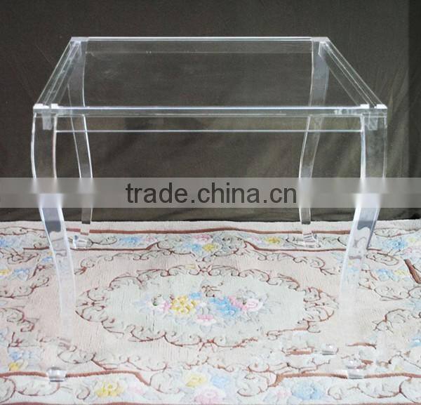 eco-friendly 100%virgin material morden design acrylic table with chair wholesale