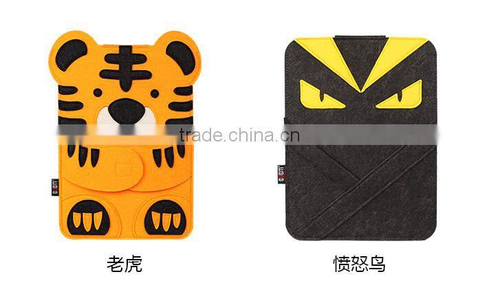 BUBM Briefcase Style felt material laptop sleeve case for gifts , for 13 Inch Macbook Air /Notebook sleeve with accessory pocket