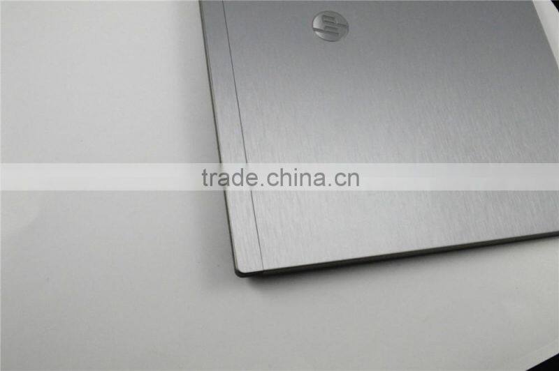Factory Brushed aluminium silver skin refurbish laptop skin cover for HP 8460P free sample