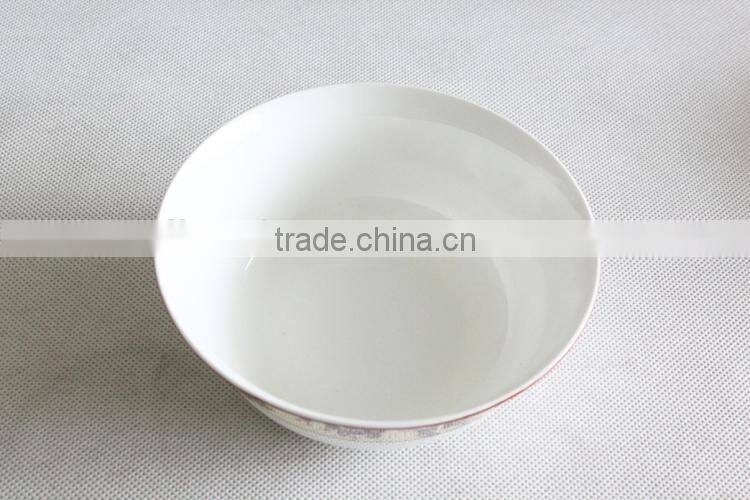 Wholesale 6" ceramic bone china bowl with decal printed