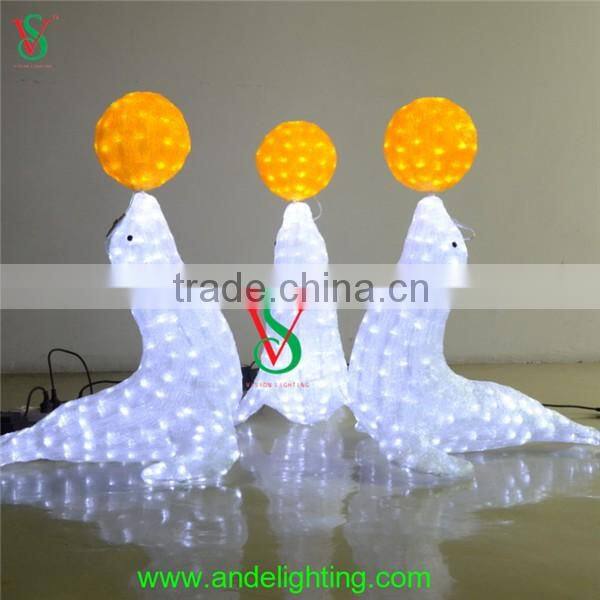 Christmas toy Sea lion figure light