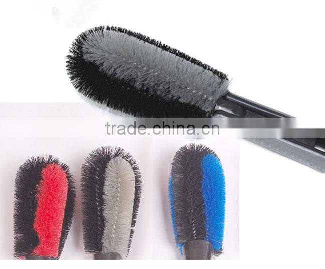 Mini car brush for washing trucks, car wheel brush