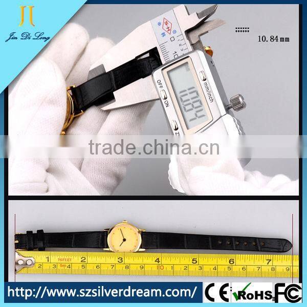 2015 New trend gold quartz couples simple design watch