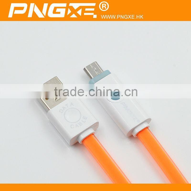 wholesale China factory mircro usb cable with free sample for samsung smart phone and for iphone5 led cable accessory for cell