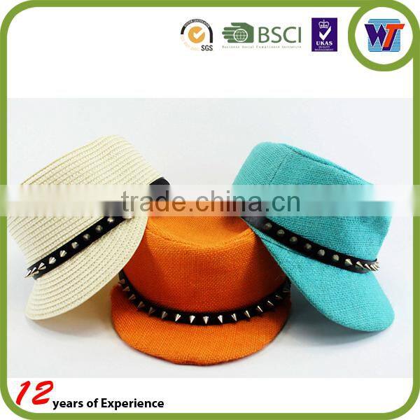 Factory Service Summer Beach Sun Jazz Stingy Brim straw Girls Hat