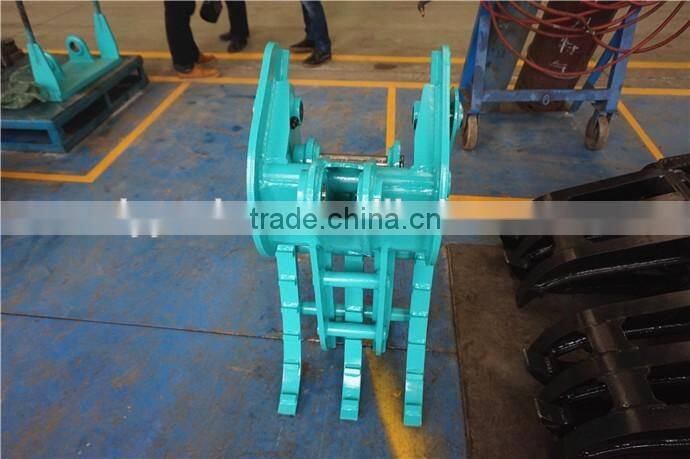Customized HB215LC-2 Excavator Log Grapple, HB215LC-2 Wearable Log Fork for sale