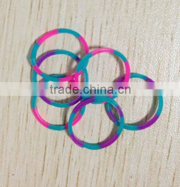 Latest 2014 Glitter Candy Color Loom Rubber Bracelet Bands Wholesale ZTSA-B202