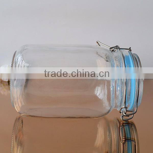 Storage glass jar seal pot with1500ml