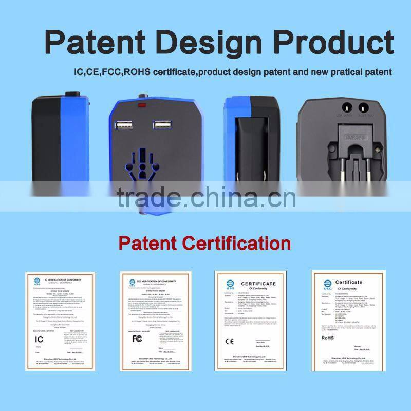 China Alibaba Hot Sale Universal Car Charger with Travel Adaptor and Wall Socket