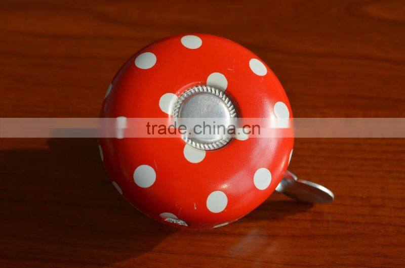 beauty gift colourful bike bell printed bike parts free style bike bell