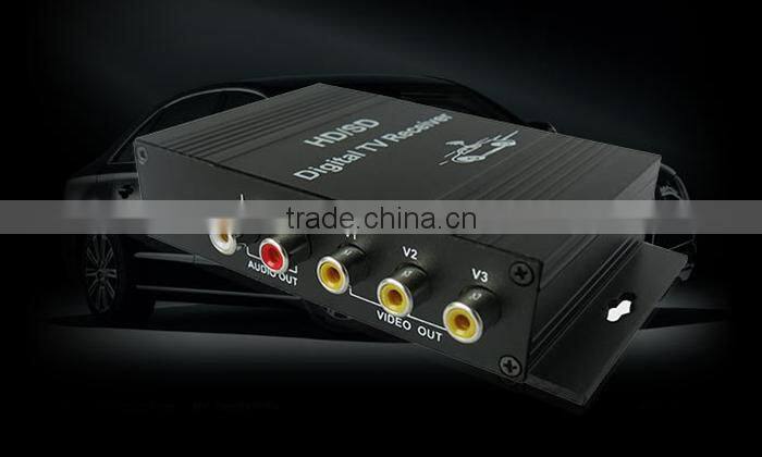 Digital Car Tuner Four way Single Antenna M-288X TV Tuner ISDB-T Brazil ( One seg ) Digital TV Receiver for South America