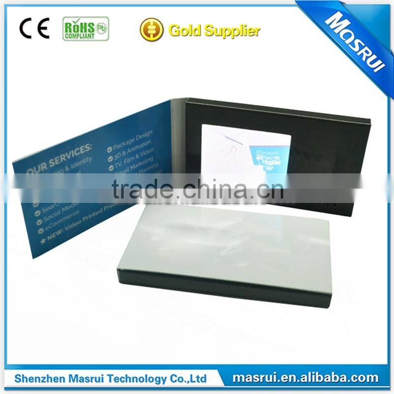 advertising video card Use and Invitation Card Card Type video screen brochure