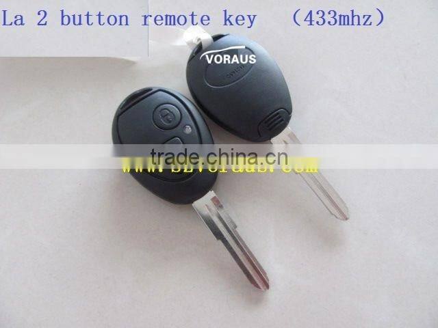 New unprogrammed La 2 button remote key 433 mhz