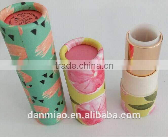 Natural Custom Package OEM Print Labeling Paper Tube for lip balm