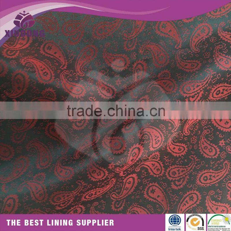 Twist cation lining fabric 55% Poly 45% viscose electronic jacquard lining fabric for furniture/jacquard fabric price per