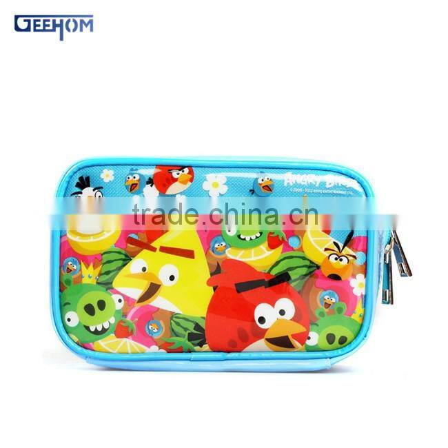 square shape cartoon printed cosmetic bag pvc