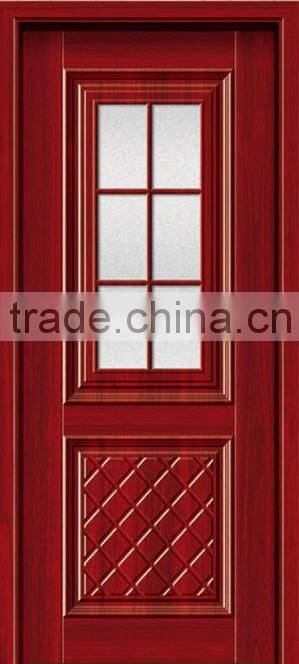 Finished Surface Finishing living room classic design wood fiberglass door