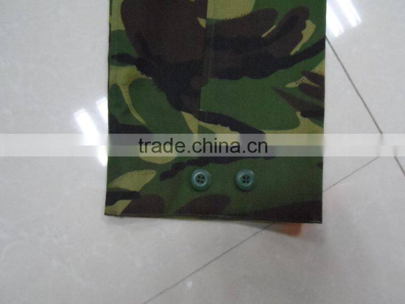 OEM cotton polyester ripstop greece army jungle camouflage battle dress uniform clothing