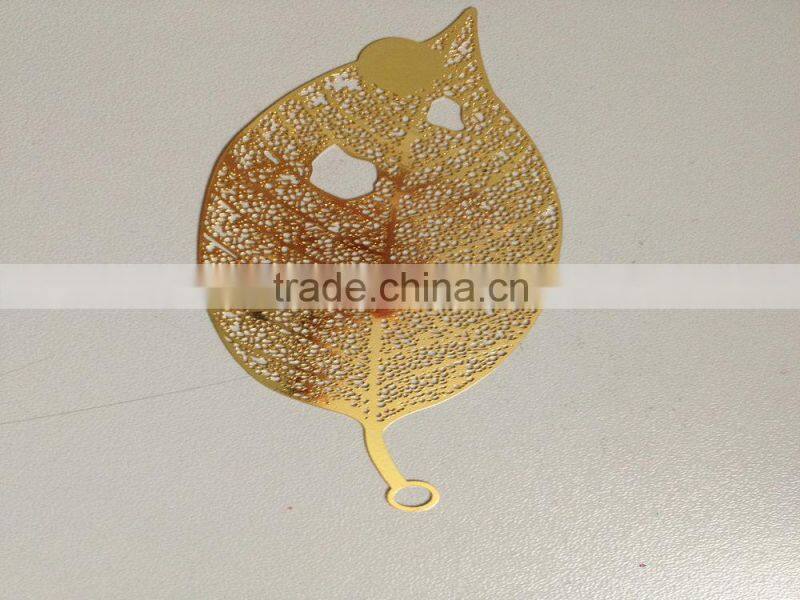 brass material gold leaf metal bookmarks
