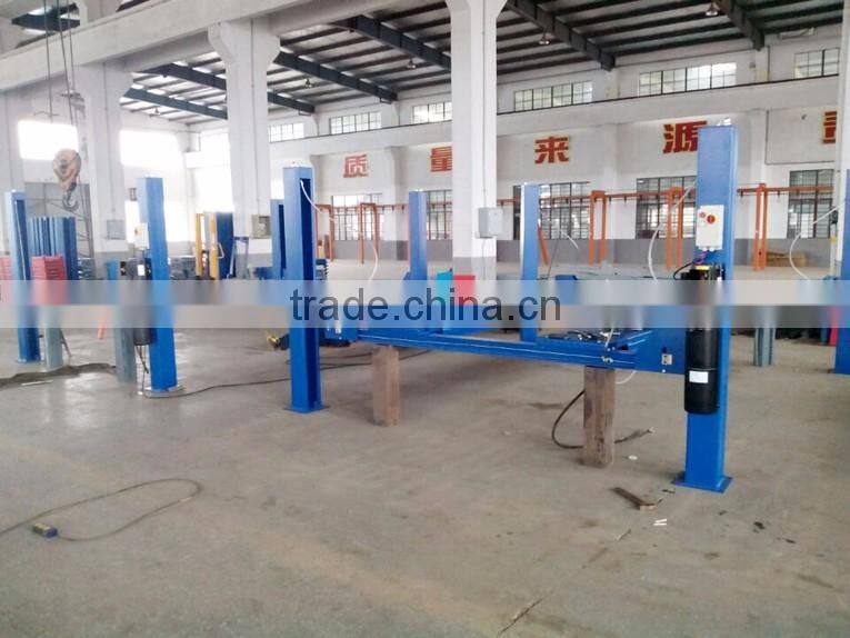 used hydraulic 4 post wheel alignment car lifts for home garage with CE,3500KG