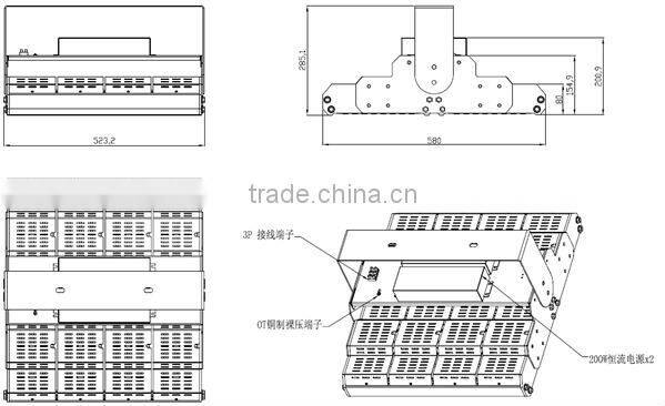 CE ROHS approved IP67 400w led flood light