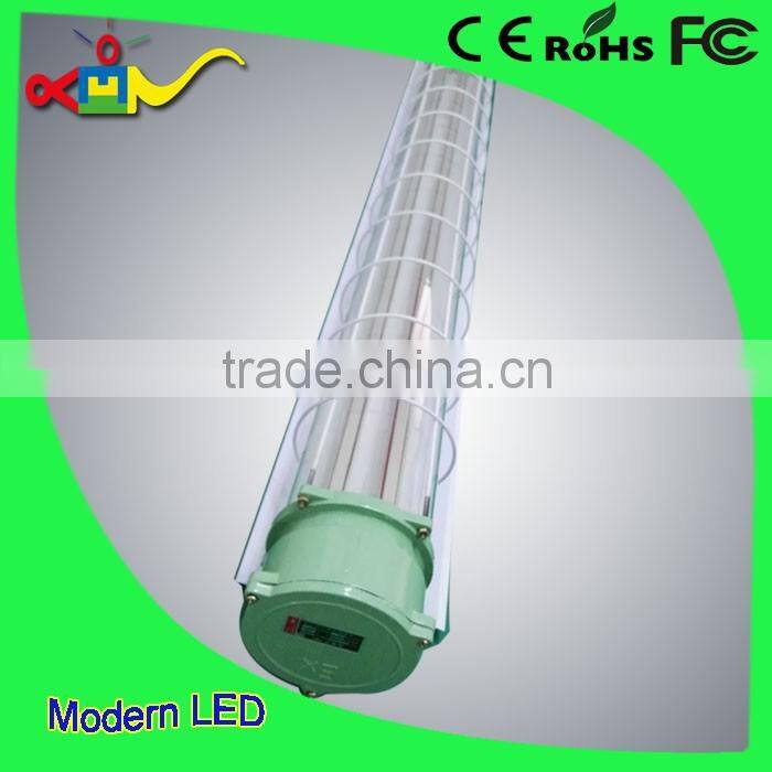 IP66 2x18w explosion proof led lighting 100lm/w led t8 tube light