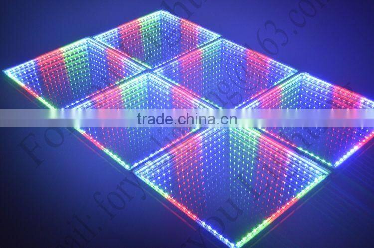 Wedding Decoration Magic 3D Toughened Floortile 5050 LED Dancing Floor Light